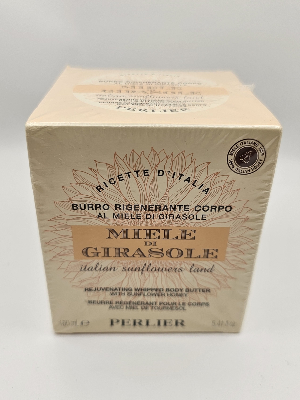 NEW PERLIER Miele di Girasole Whipped Body Butter Italian Sunflowers 5.41 FL OZ